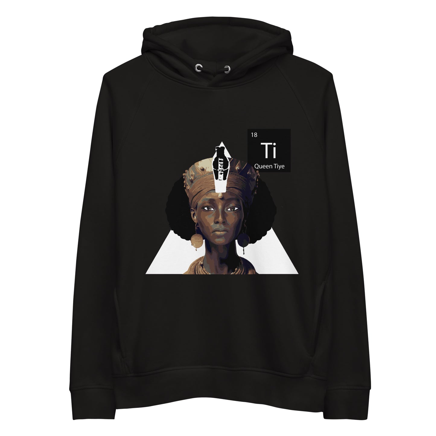 Queen Tiye Premium White Pyramid Unisex pullover hoodie