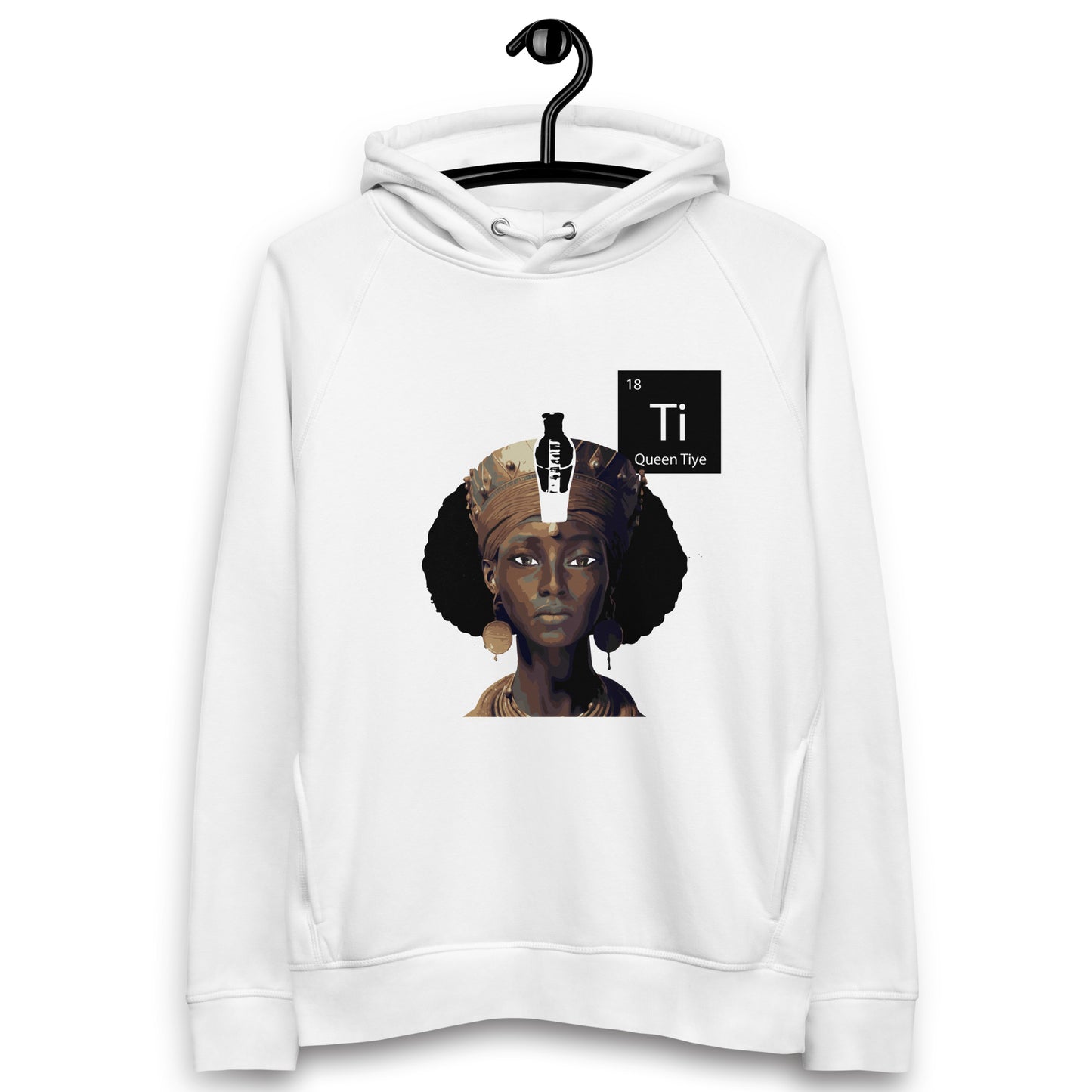 Queen Tiye Premium White Pyramid Unisex pullover hoodie