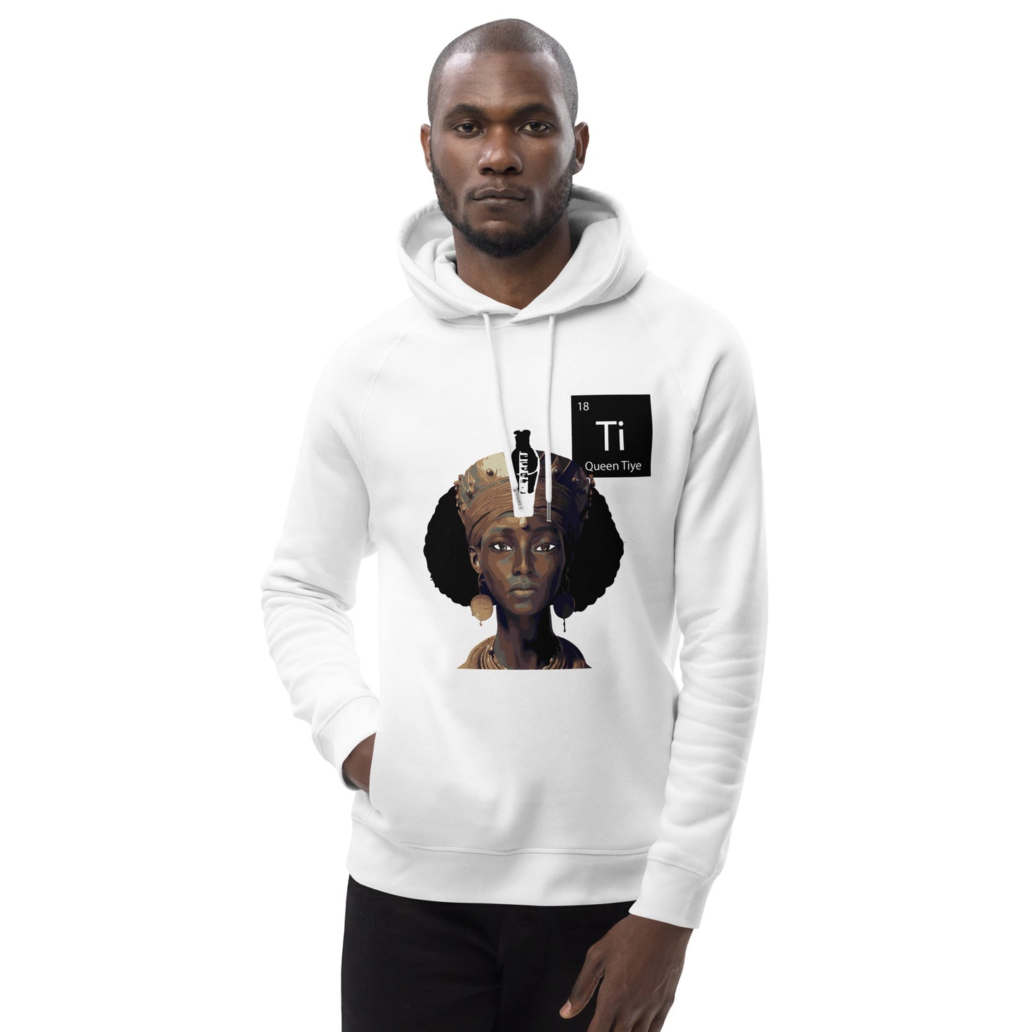 Queen Tiye Premium White Pyramid Unisex pullover hoodie